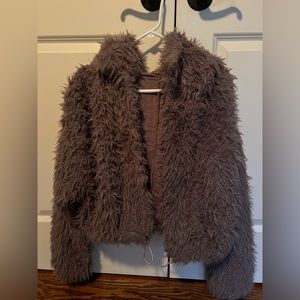 Free People fuzzy jacket